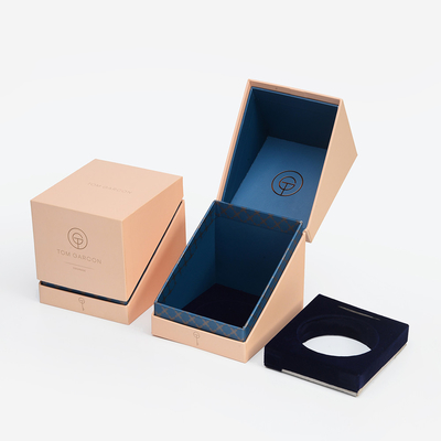 3 Sets Luxury Candle Packaging Boxes Gift Gold Hot Stamping 2mm Thickness