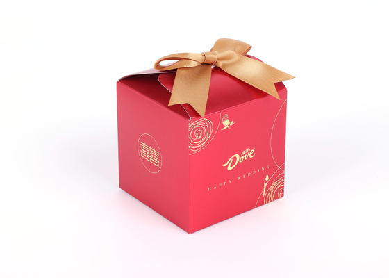 Printed Logo Gift Packing Paper Bags , Luxury Wedding Paper Bag 0.6mm Thickness