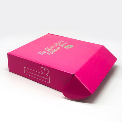 Cardboard Shipping Paper Corrugated Box Rose Pink For T Shirt