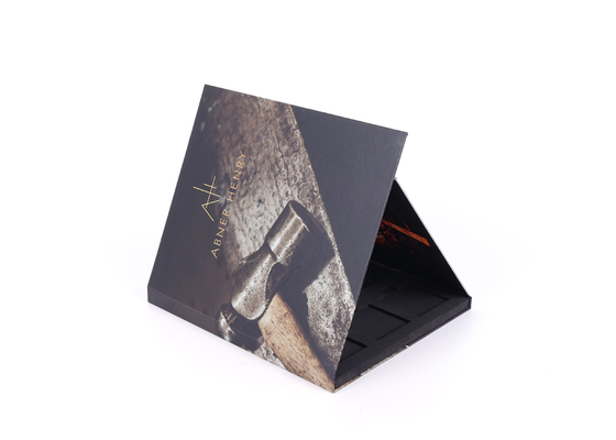 Offset CMYK Rigid Paper Boxes , Magnetic Closed Book Style Storage Box For Vape